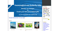 Desktop Screenshot of hummingbirdandbutterfliesgiftshop.com